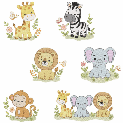 Coleção com 06 Matrizes de Safari9
