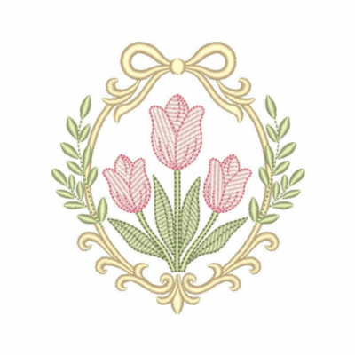 Moldura com Tulipa1