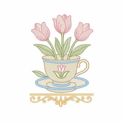 Xícara com Tulipa