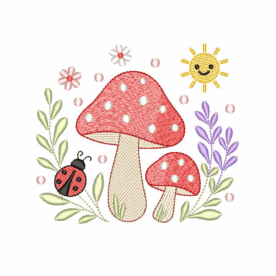 Cogumelo com Joaninha