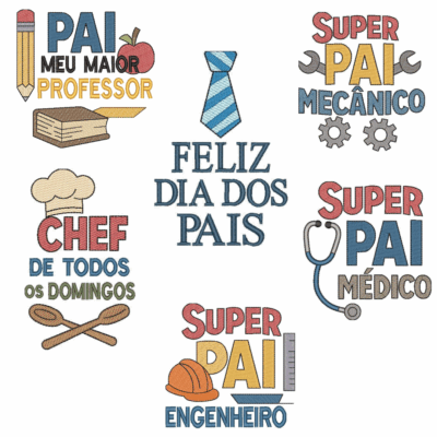 Coleção com 06 matriz de bordaos dia dos pais7