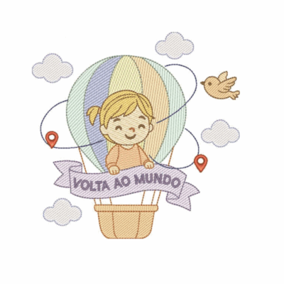 Menina no Balão Volta ao Mundo