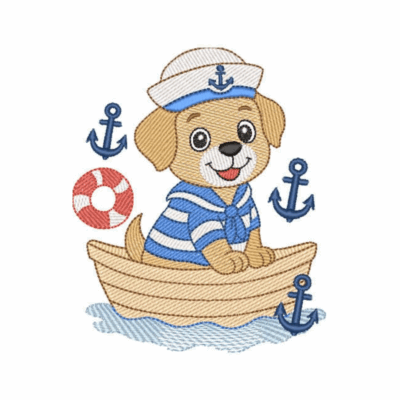 Cachorrinho no Barco