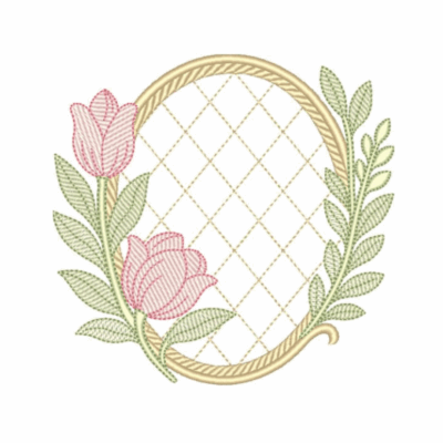 Moldura com Tulipa01