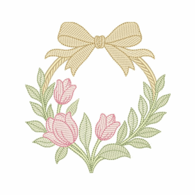 Moldura com Tulipa03