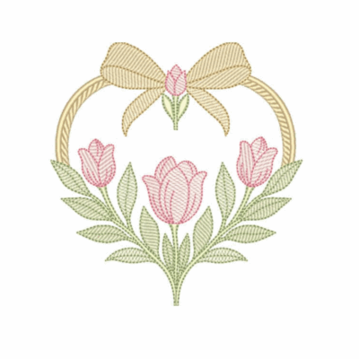 Moldura com Tulipa04