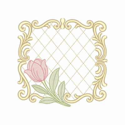 Moldura com Tulipa06