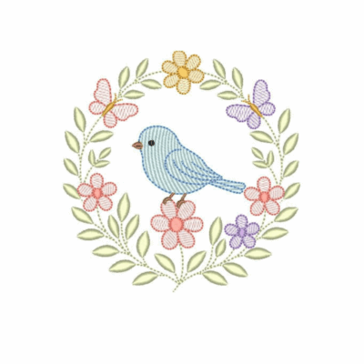 Passarinho e floral16