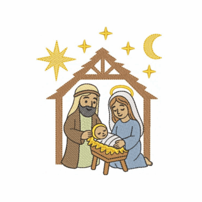 Maria e José e o Menino Jesus