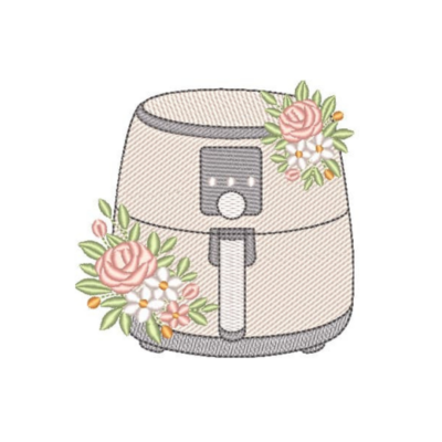 Air Fryer com Floral