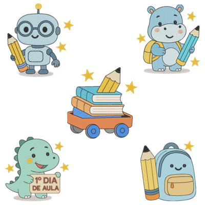 Coleção com 05 matriz Volta às Aulas9