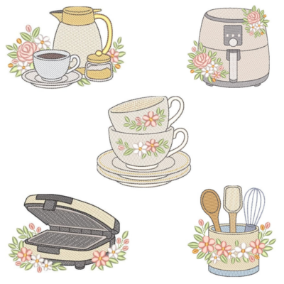 Coleção com 05 matriz Cozinha Clássica5 (Pontos Leves)