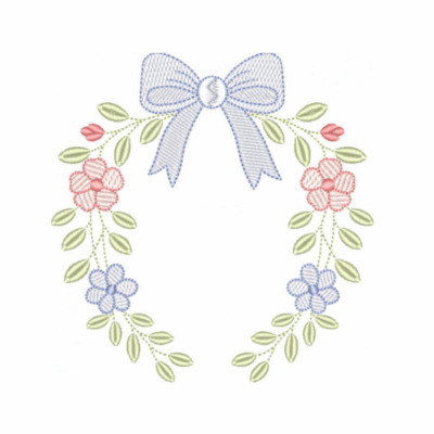 Laço com Ramos e Floral