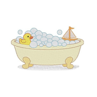 Banheira com Brinquedos