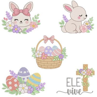 Coleção com 05 matriz Páscoa12