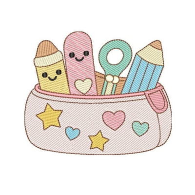 Estojo Escolar com Estrelas