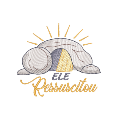 Túmulo com Pedra e Frase