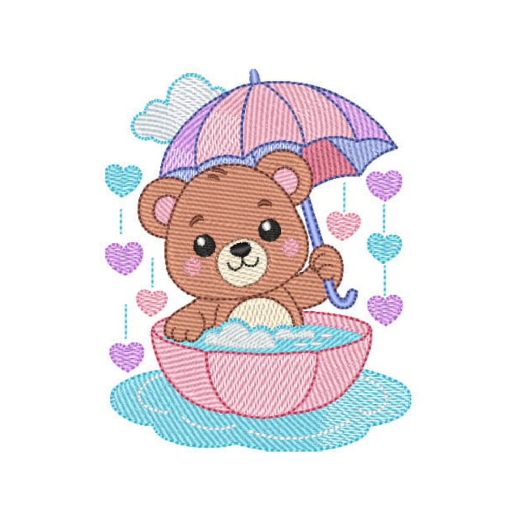 Ursinho com Guarda chuva