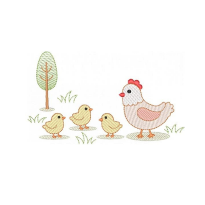 Galinha com Pintinhos