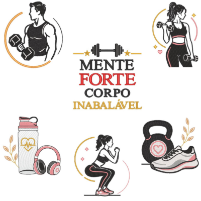 Coleção com 06 matriz Academia Fitness2