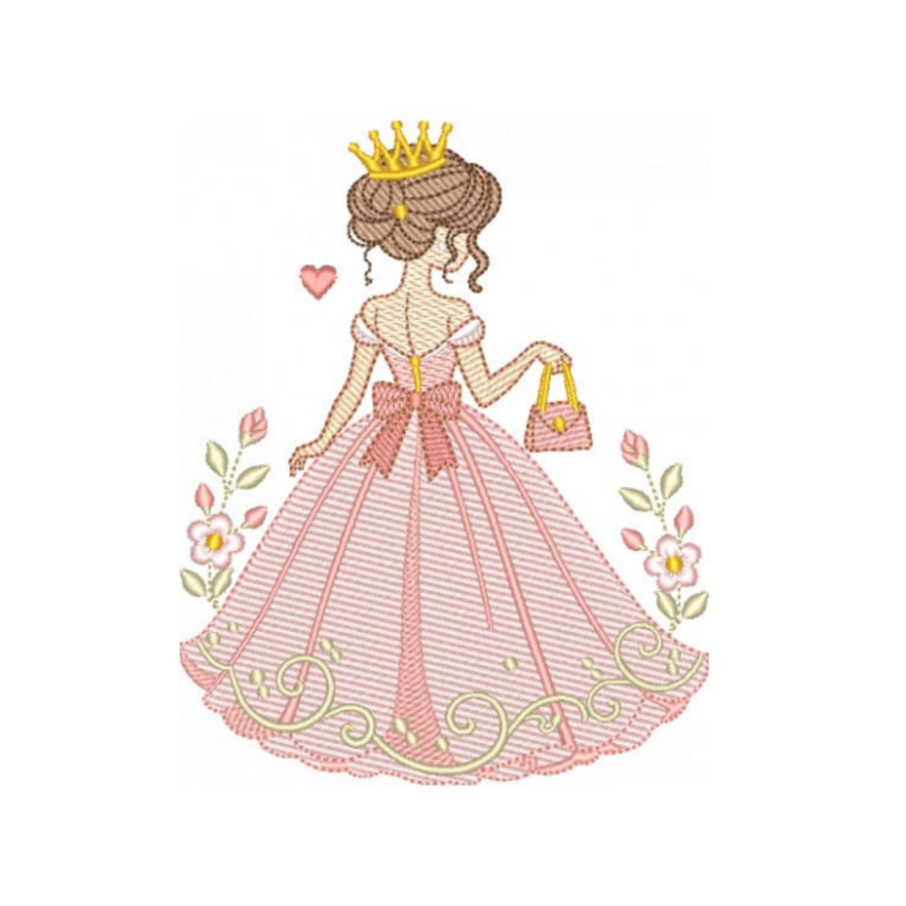 Princesa com Coroa e Ramos