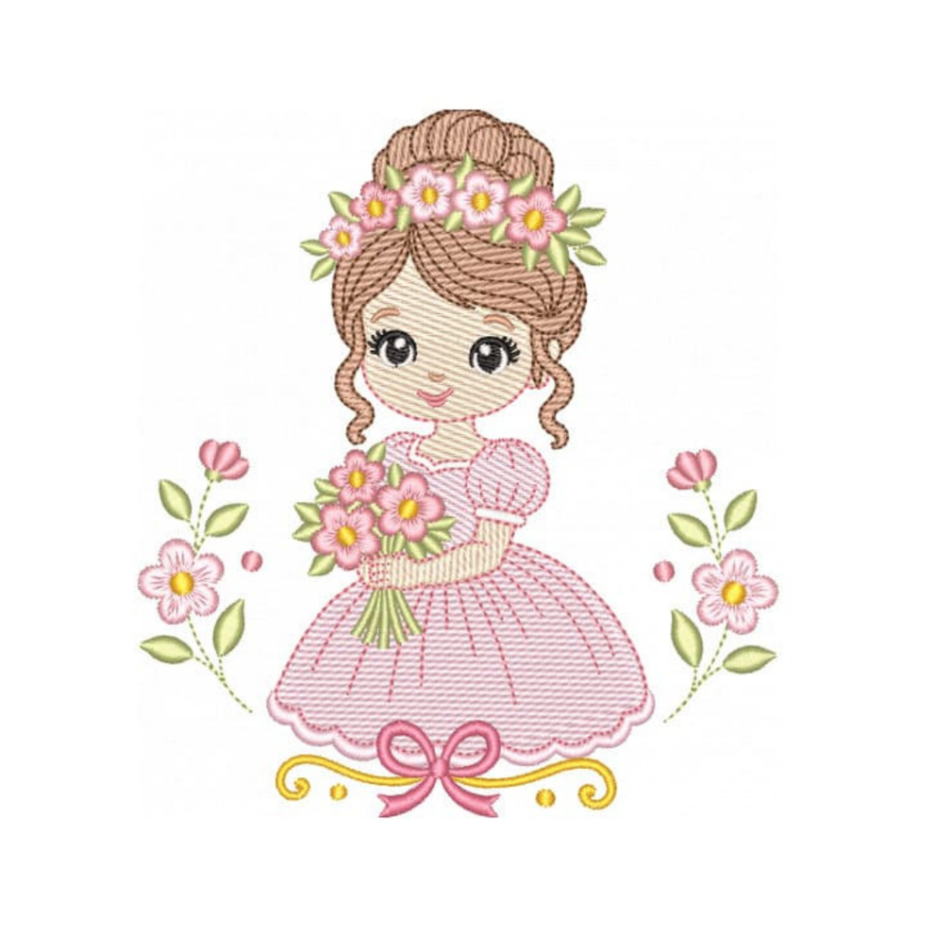 Boneca Princesa com buquê