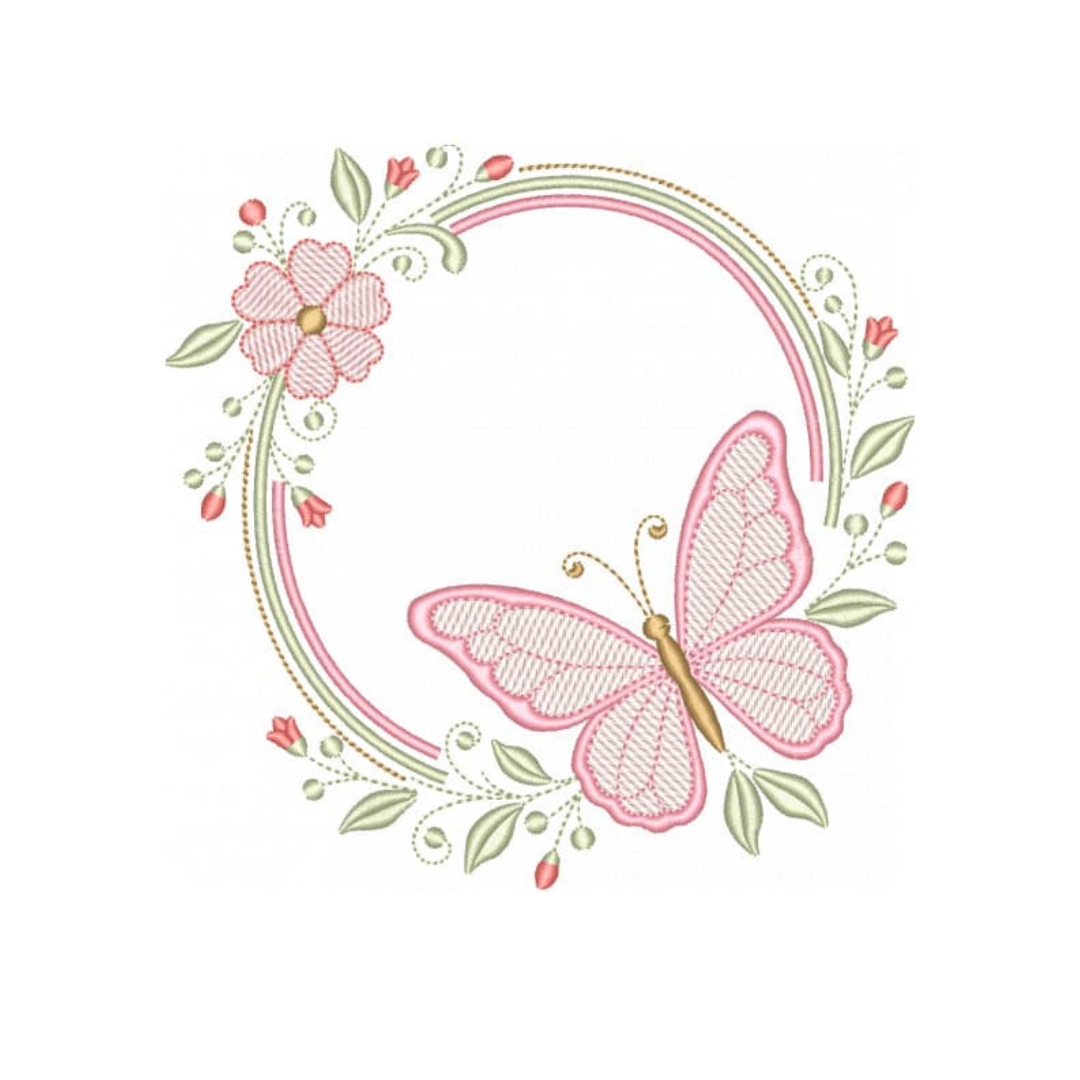 Coleção com 05 matriz Borboletas com Floral2 - Imagem 4