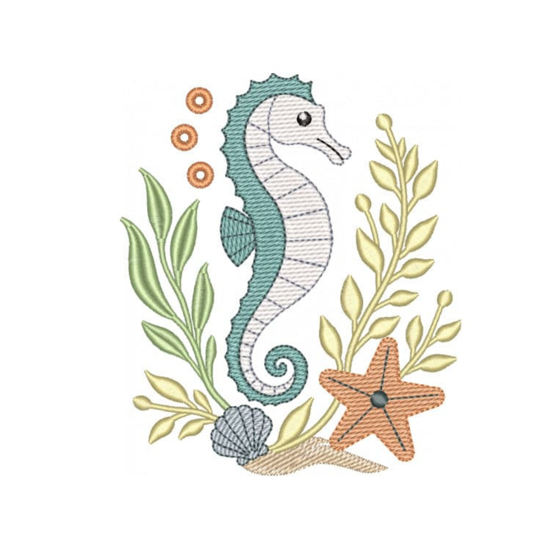 Coleção com 05 matriz Fundo do Mar9 (pontos Leves) - Imagem 2