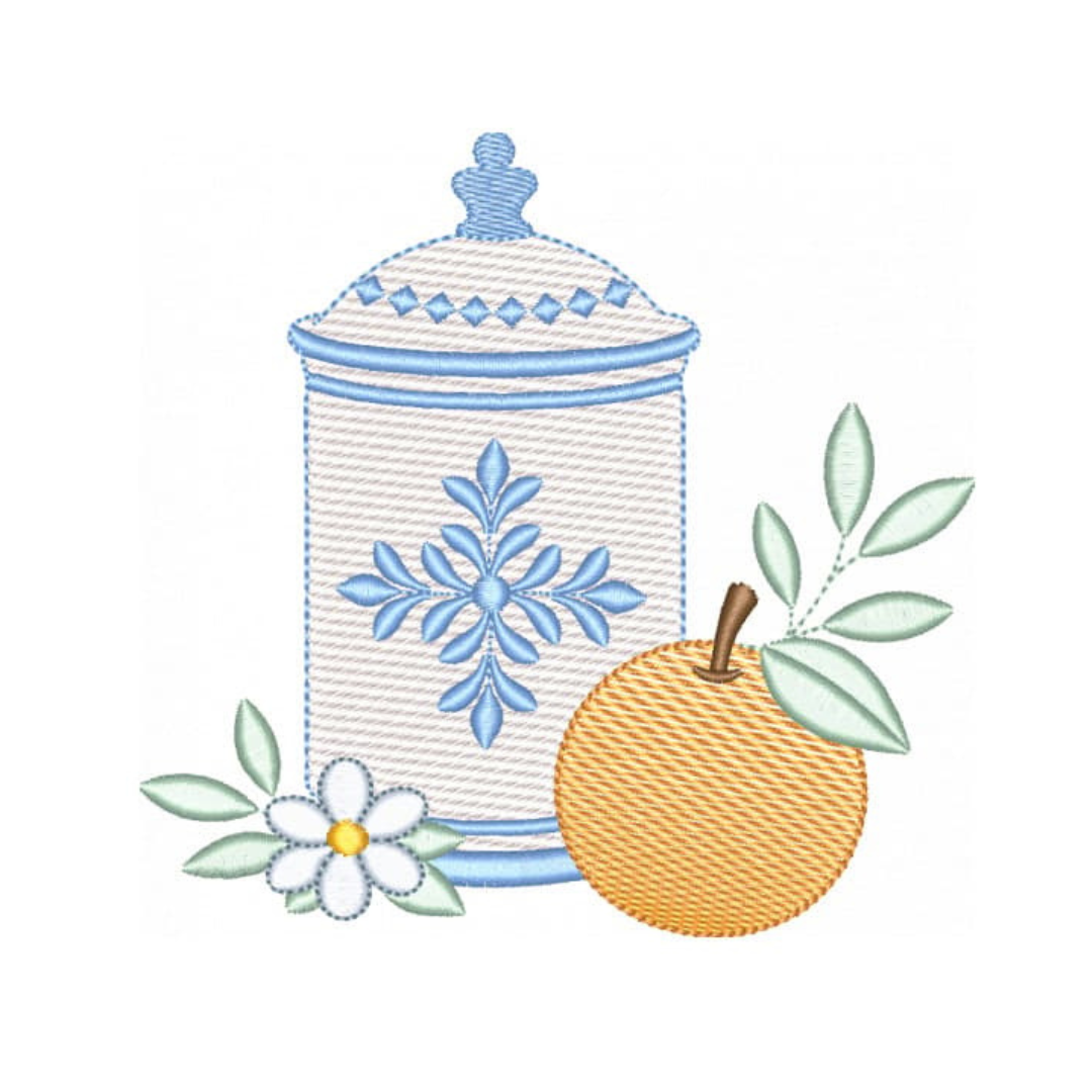 Pote com Laranja