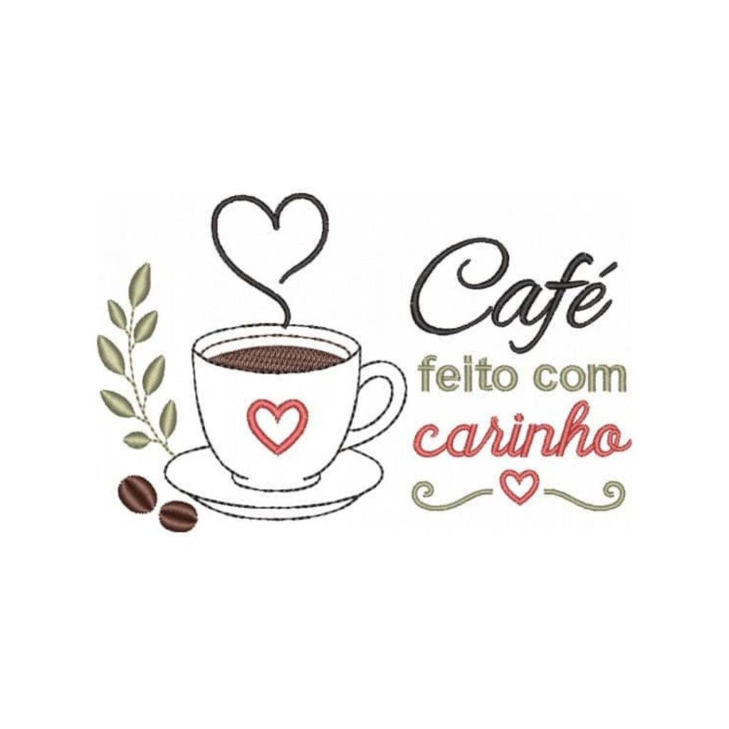 Xícara de Café com Frase