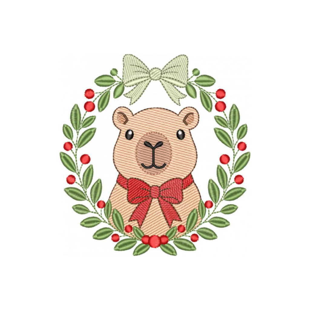 Capivara com Guirlanda