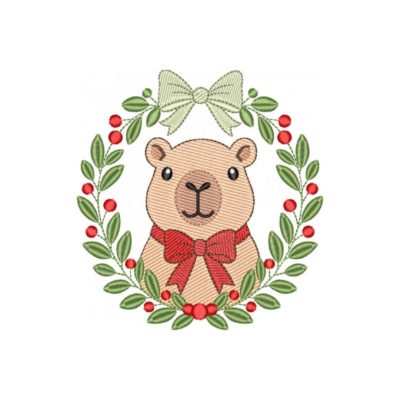 Capivara com Guirlanda