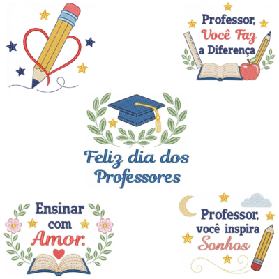 Coleção com 05 matriz Dia dos professores04